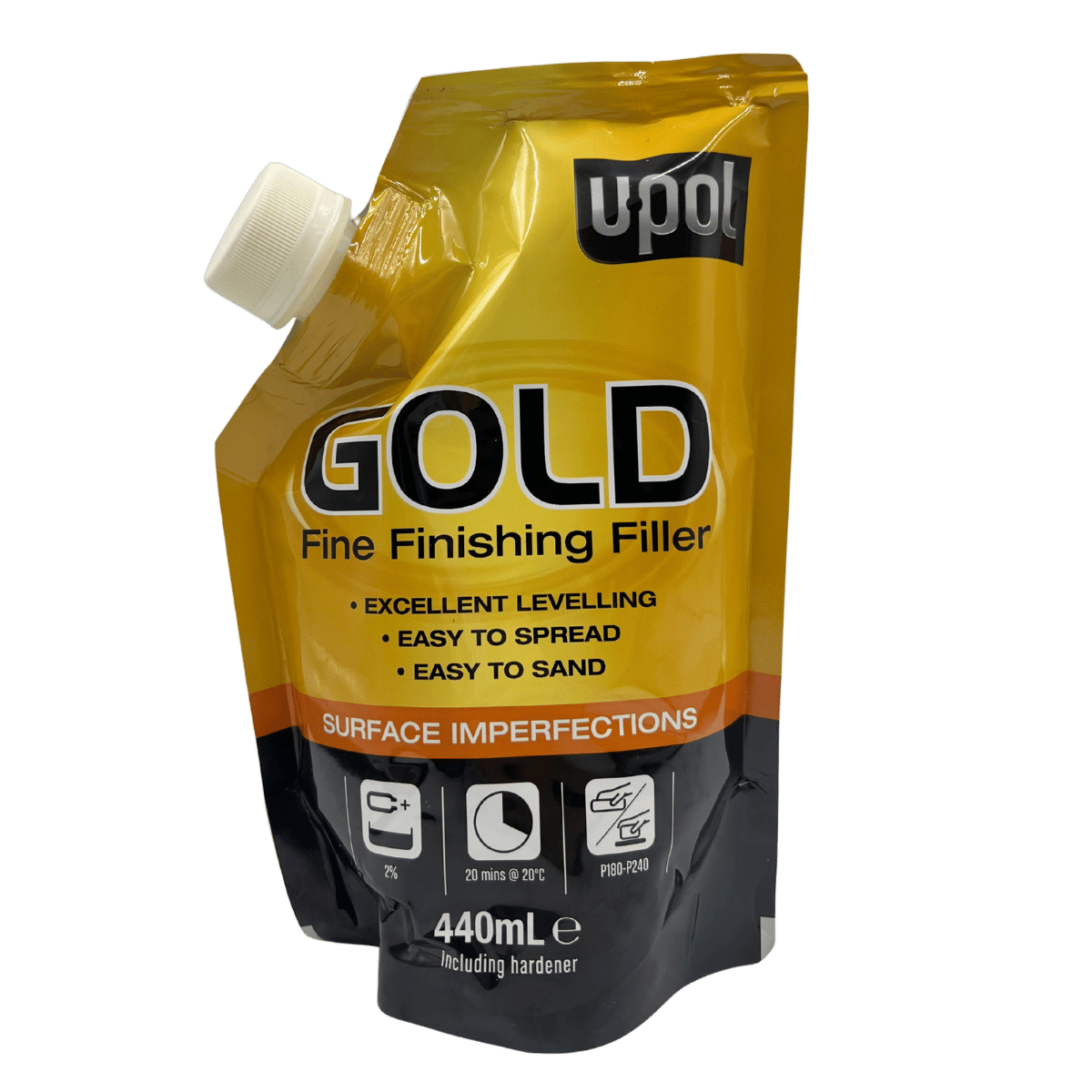 uPol Gold Fine Finishing Filler Bag 440ml