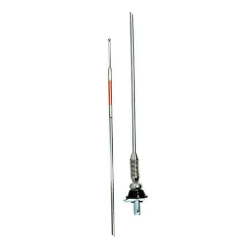 thumbnail image 2 of Aerpro AP46 Car Antenna – Spring Ball Base With Booster Coil, 3 Section Stainless, 25mm Hole 2 of 6