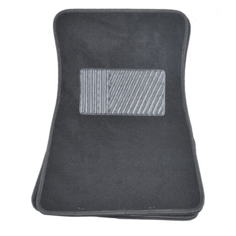 Car Mat for Carpet with Black Rubber Set of 4