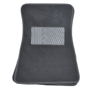 Car Mat for Carpet with Black Rubber Set of 4