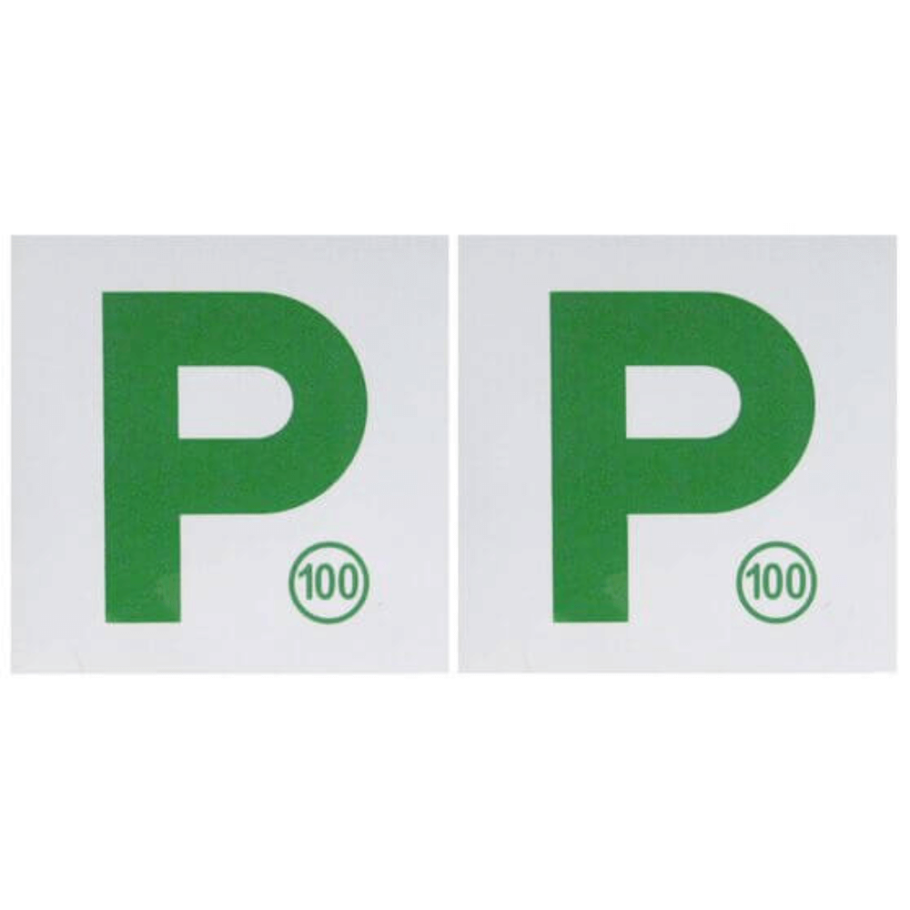 Magnetic P Plates White & Green P - 100 SPEED Twin pack AMS40737 ...