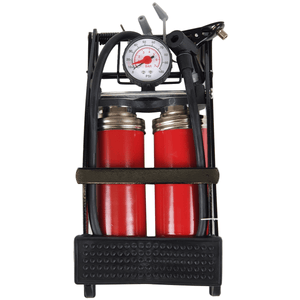 Foot Pump Twin Barrel & Gauge