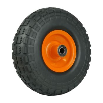 Solid Rubber NO Flat Wheel With Metal Rim 10 Inch