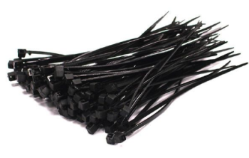 Cable Ties 200mm x 3.6mm Black | Bag of 100