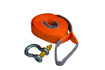 6,500KG Snatch Strap 9M x 60mm  +  Bow Shackle Rated 4750KG