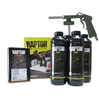 Raptor Liner White Kit 4L + Spray Gun
