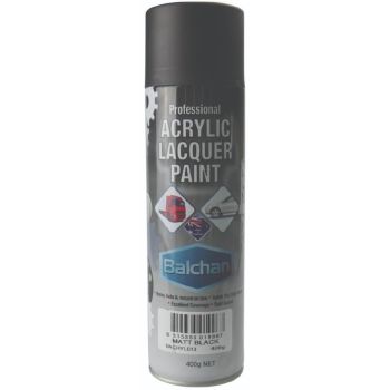 Balchan Professional Acrylic Lacquer Paint Matte Black 400g