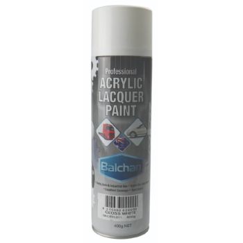 Balchan Professional Acrylic Lacquer Paint Gloss White 400g