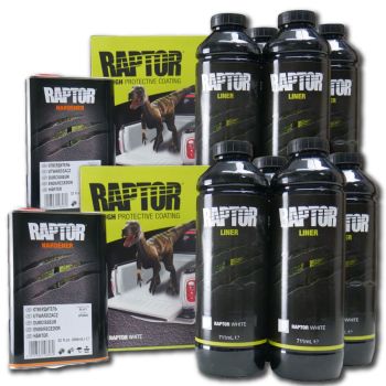 Raptor Liner White 4x4/Vehicle Paint Kit 8L 