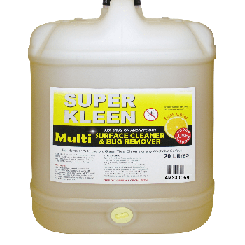 Super Kleen Multi Surface Cleaner & Bug Remover Citrus Scented 20L