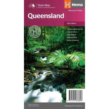 Hema Queensland State Map 13th Edition