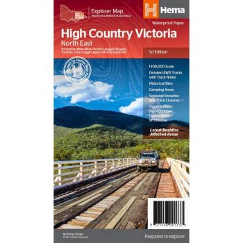 Hema The Victorian High Country - North Eastern Map 