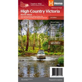 Hema Victorian High Country - North West Map 