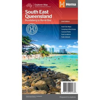 Hema South East Queensland Map - Bundaberg to Byron Bay
