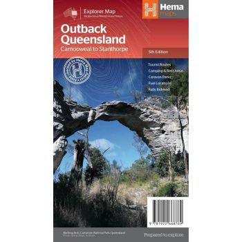 Hema Outback Queensland Camooweal to Stanthorpe Map