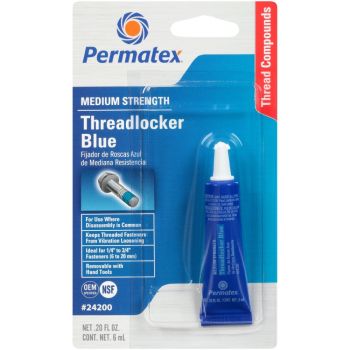 Permatex Medium Strength Blue Threadlocker 6ml 