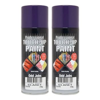 Odd Jobs Claret Quick Drying Professional Touch-Up Paint x 2 Cans 250g