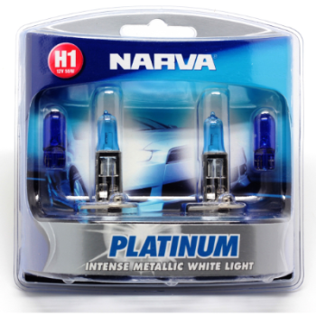 Narva H1 Platinum White 55W Headlight Globes 