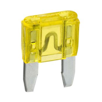 Narva 20 Amp Yellow Mini Blade Fuse (Blister Pack Of 5)