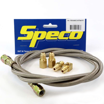 Speco 5’ Braided Line Oil Pressure Gauge Fitting Kit