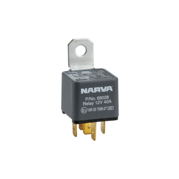 Narva 12V 40A Normally Open 5 Pin Relay With Resistor (Blister Pack Of 1)