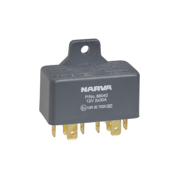Narva 12V 30A/30A Normally Open 5 Pin Twin Relay