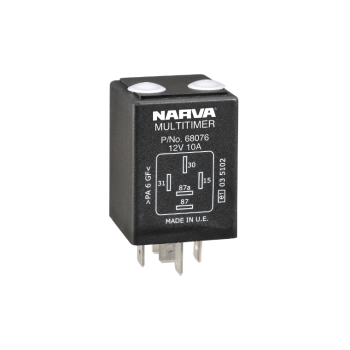 Narva 12V 10A 5 Pin Timer Adjustable Relay (Blister Pack Of 1)