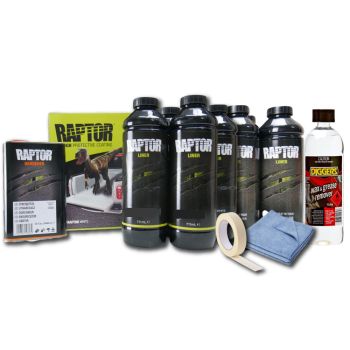 Raptor Liner Black Prep & Paint Kit 6L 