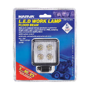 Narva 9“33 Volt L.E.D Work Lamp Flood Beam “ 600 Lumens