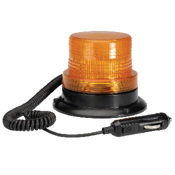 Narva 12“80 Volts L.E.D Quad Flash Strobe/Rotator
Light (Amber) with Magnetic Base,
Cigarette Lighter Plug and
2.5m Spiral Lead
