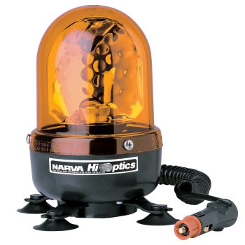 Narva Hi Optics ‘Baby Magnetic’ Rotating Beacon (Amber) 12/24 Volt