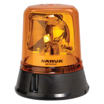 Narva Optimax Rotating Beacon (Amber) Flange Base 12/24 Volt