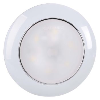Narva 12V Saturn Lamp Dual Colour 75mm L.E.D Interior Lamp With Touch Switch (White/Red)