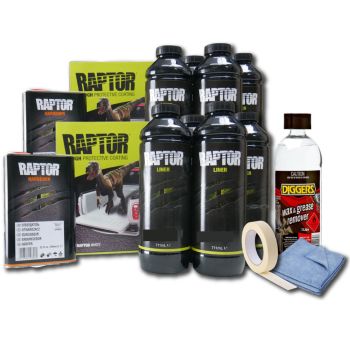 Raptor Liner Black 4x4/Vehicle Prep & Paint Kit 8L 