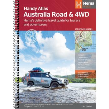 Hema Maps Australia Road & 4WD Atlas 13th Edition (Handy)