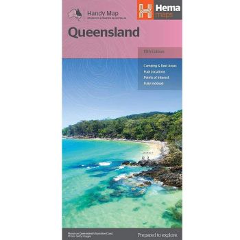 Hema Handy Map Of Queensland 15th Edition