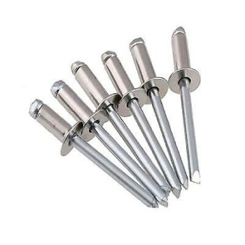 100 Piece Blind Rivet Set | 4 Sizes For Air And Hand Operated Rivet Guns