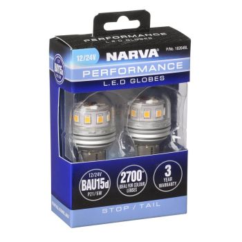 Narva 12/24V BAY15D P21/5W LED Globes (2)