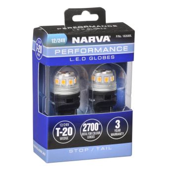 Narva 12V T20 W21/5W Wedge LED Globes (2)