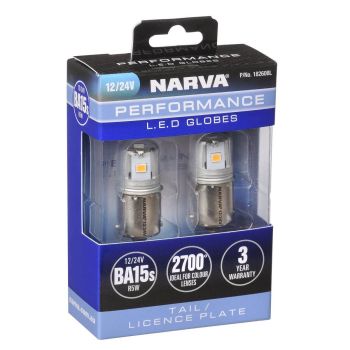Narva 12/24V BA15D R5W LED Globes (2)