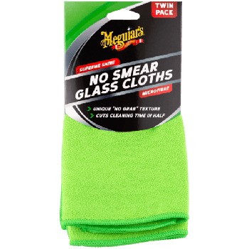 Meguiar's No Smear Glass Cloth 2 Pack