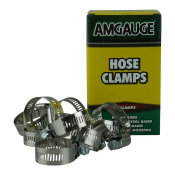 Amgauge Full Stainless Steel Hose Clamps (18-38mm) 11/16