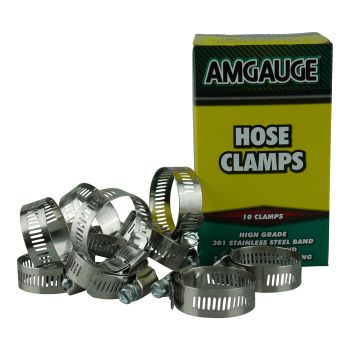 Amgauge Full Stainless Steel Hose Clamps (19-44mm) 3/4