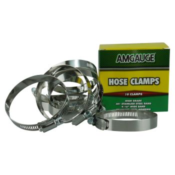 Amgauge Full Stainless Steel Hose Clamps (56-81mm) 2.1/4