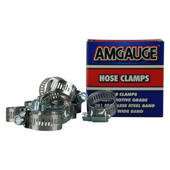 Amgauge Part Stainless Steel Hose Clamps (12-27mm) 1/2