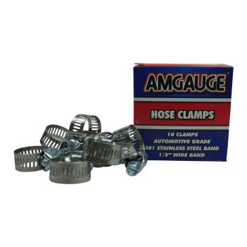 Amgauge Part Stainless Steel Hose Clamps (10-22mm) 3/8
