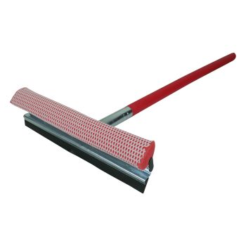 Red Classic Wooden Squeegee Long Handle 