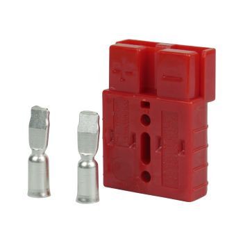 Anderson Style Plug with Terminals Red 