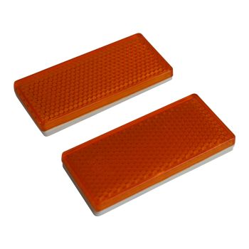 Amber Reflector 2 Pack – 70mm x 28mm