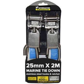 Tie Down Marine 25mm X 2m | 2 Pack